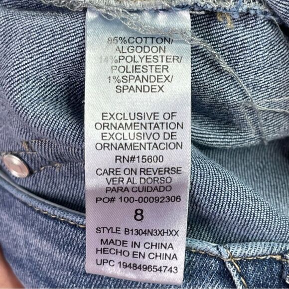 Democracy Jeans Women's 8 Blue Ankle Skinny Mid-Rise Light Denim - Picture 8 of 13